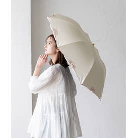 2段折りショート傘（晴雨兼用/親骨55cm） （SOFFWHITE）