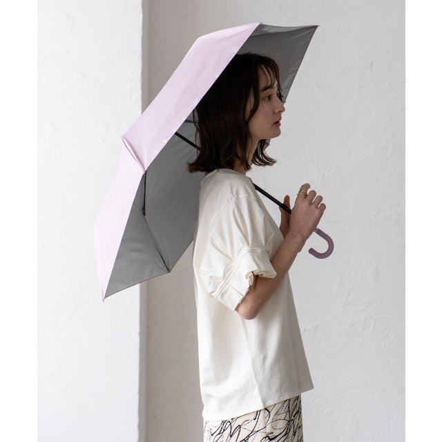 
                    インナーカラー晴雨兼用ミニ折りたたみ傘（親骨50cm） （PINK）