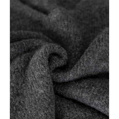 【2点セット】バラクラバ風フードニットマフラー付きVネックニット （BROWN）｜詳細画像