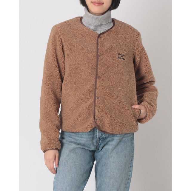【Vincent et Mireille】BOA CARDIGAN （キャメル）