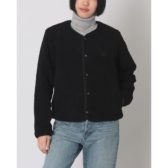 【Vincent et Mireille】BOA CARDIGAN （ブラック系その他2）