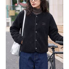 【Vincent et Mireille】BOA CARDIGAN （ブラック系その他2）