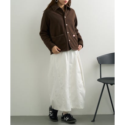 ヴァンソン・エ・ミレイユ Vincent et Mireille FLEECE COVERALL （ダークブラウン）｜詳細画像