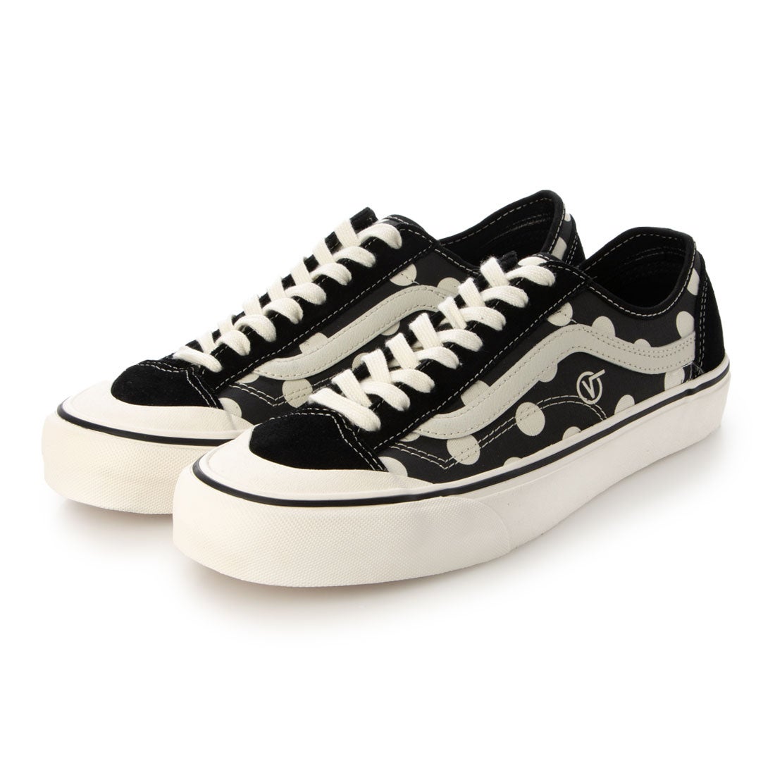 ヴァンズ VANS サーフ STYLE 36 DECON SF ドット柄 オールドスクール スニーカー シューズ 水玉 メンズ レディース  （Black(L25L)）