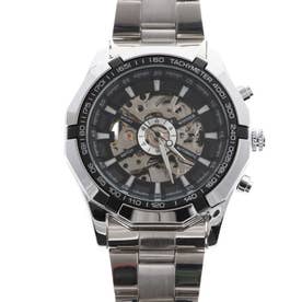 自動巻き腕時計 機械式腕時計 重厚なビッグケース スケルトン シンプル  ATW025-BLK （BLK）