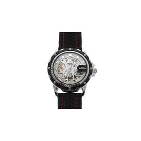 自動巻き腕時計 機械式腕時計 ミリタリーテイスト スケルトン シンプル ATW034-WHT （WHT）