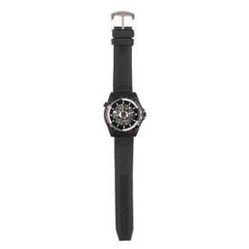自動巻き腕時計 ATW024 回転ベゼル ブラック文字盤 ミリタリー スケルトン 機械式腕時計 メンズ腕時計 ATW024-BLK （BLK）