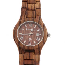 木製腕時計天然素材 木製腕時計 日付カレンダー セイコーインスツル ムーブメント WDW024-01 （01）