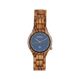 日本製ムーブメント 木製腕時計 軽い ビッグケース CITIZENミヨタムーブメント WDW035-02 （02）