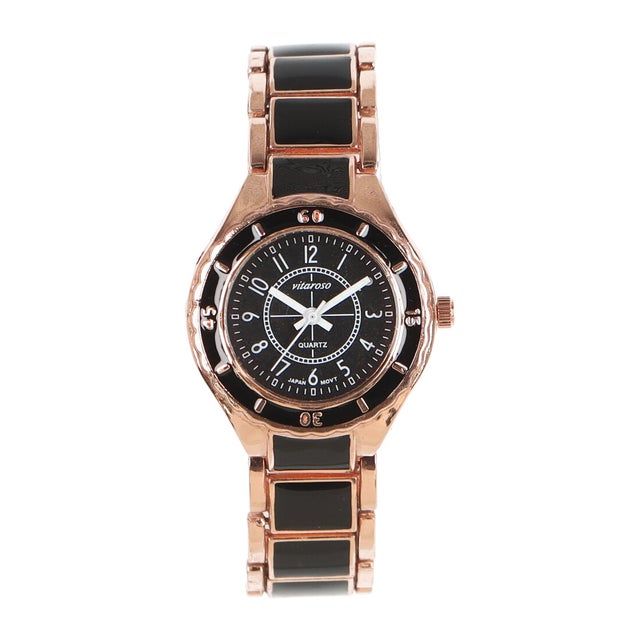 
                    日本製ムーブメント 上品なセラミック風ベルトのシンプル腕時計 小さめ可愛い ホワイト ブラック レディース腕時計 AV051-PGBK （PGBK）