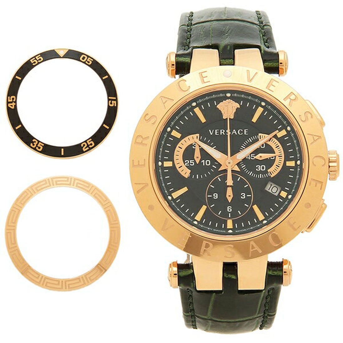 ヴェルサーチ 腕時計 時計 ステンレススチール クオーツ メンズ 1年保証 VERSACE