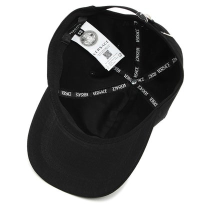 ヴェルサーチ VERSACE 帽子 ベースボールキャップ ロゴ 刺繍 ブラック ゴールド メンズ レディース ユニセックス VERSACE 10015901A08103 2B150 （BLACK GOLD）｜詳細画像