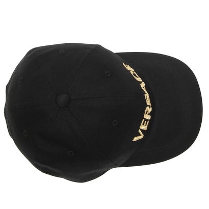 ヴェルサーチ VERSACE 帽子 ベースボールキャップ ロゴ 刺繍 ブラック ゴールド メンズ レディース ユニセックス VERSACE 10015901A08103 2B150 （BLACK GOLD）｜詳細画像