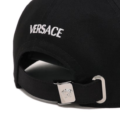 ヴェルサーチ VERSACE 帽子 メドゥーサ ベースボールキャップ ブラック メンズ レディース ユニセックス VERSACE 10015901A07874 2B150 （BLACK GOLD）｜詳細画像