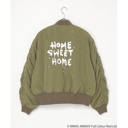 ヴァンス エクスチェンジ VENCE EXCHANGE Banksy MA-1 HSH （カーキ）｜詳細画像