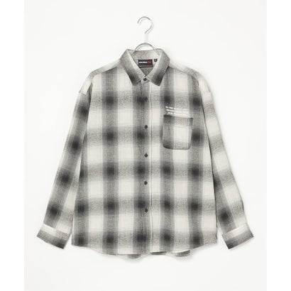 Banksy Check Shirt （ホワイト）｜詳細画像