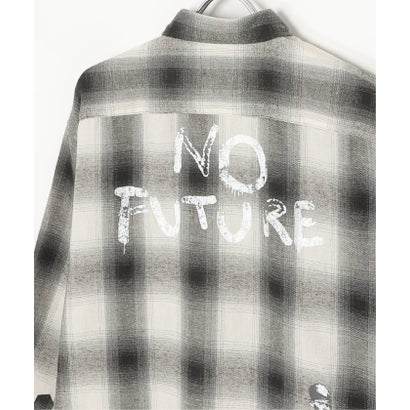 Banksy Check Shirt （ホワイト）｜詳細画像
