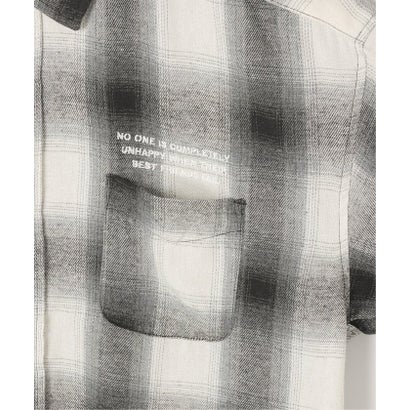 Banksy Check Shirt （ホワイト）｜詳細画像