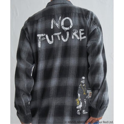 Banksy Check Shirt （ホワイト）｜詳細画像