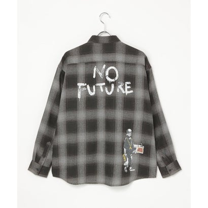 Banksy Check Shirt （ブラウン）｜詳細画像