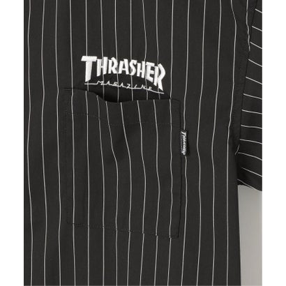 THRASHERストライプシャツ （グレー）｜詳細画像