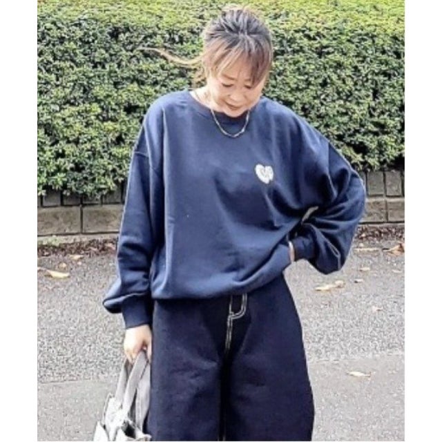 ハートスウェット （ネイビーブルー）