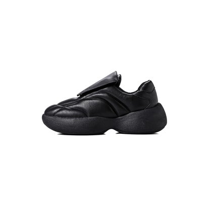 COW LEATHER PUFFER CLEAT TRAINER （Black）｜詳細画像
