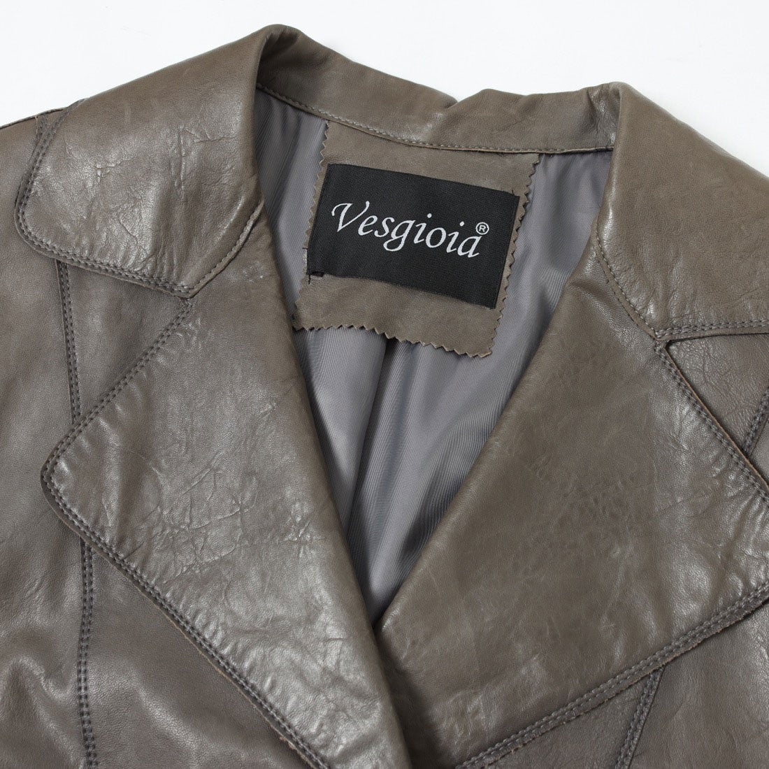 ベスジョーヤ VESGIOIA ラムレザーショートテーラーJKウォッシュ加工