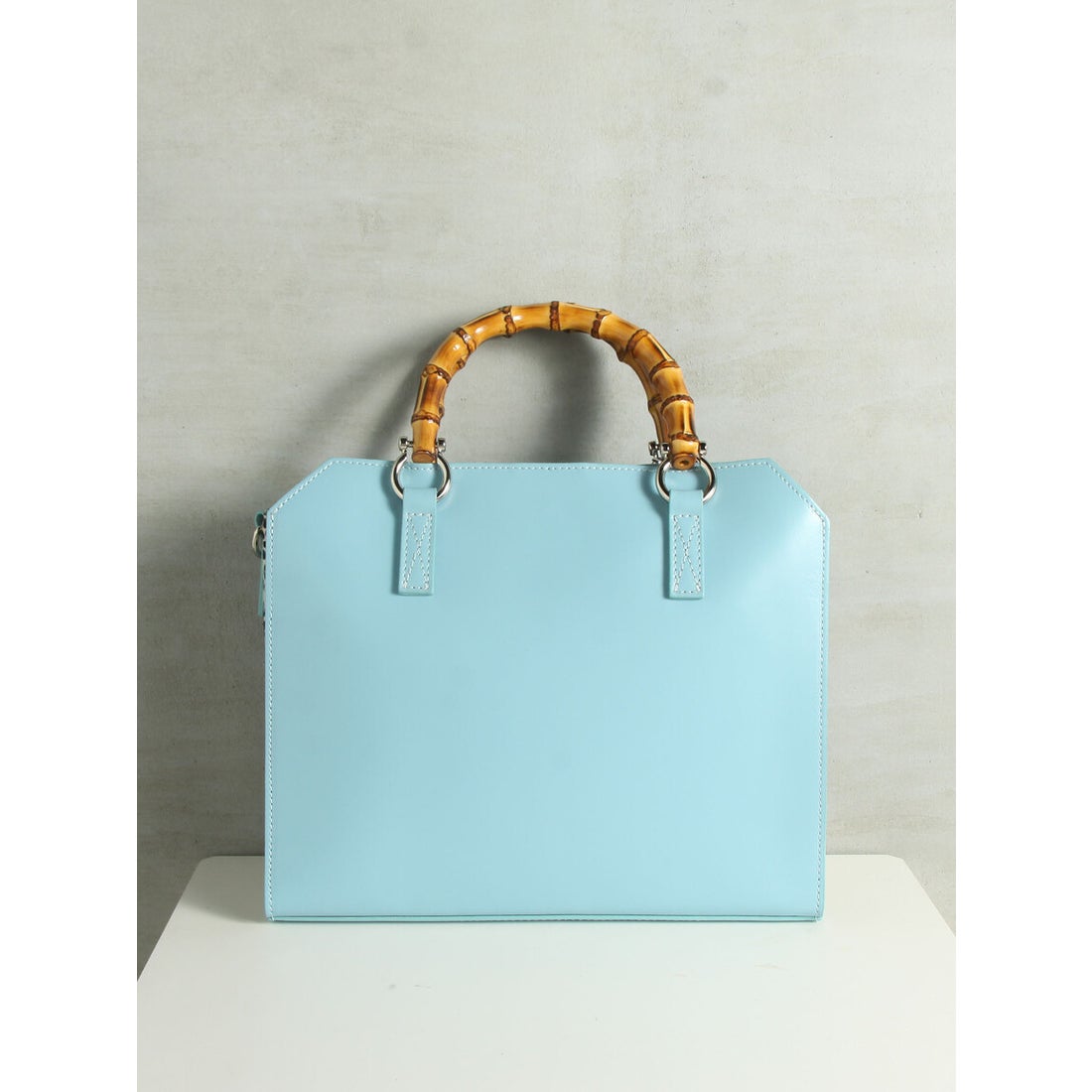 ビアッジョブルー Viaggio Blu ≪BEVINI≫バンブーハンドルバッグ 