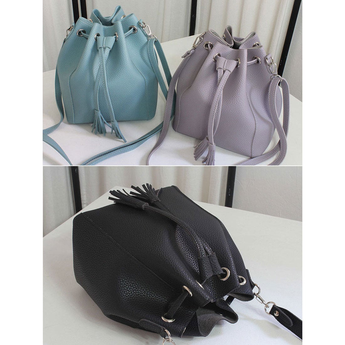 ビビッドレディ VIVIDLADY タッセル付きバケットバッグ レディース 斜 