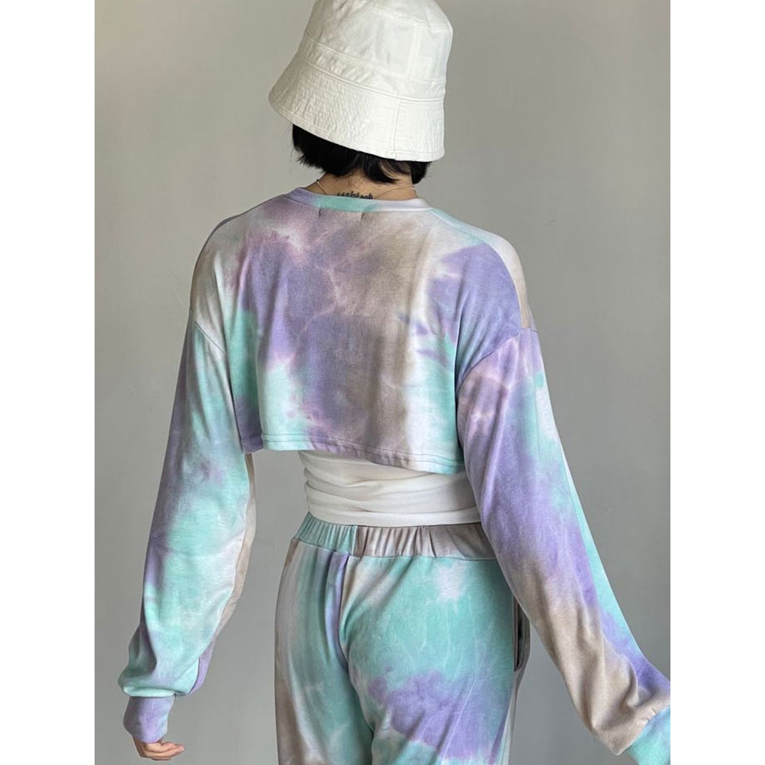 ビビッドレディ VIVIDLADY タイダイ柄 クロップド丈トップス 