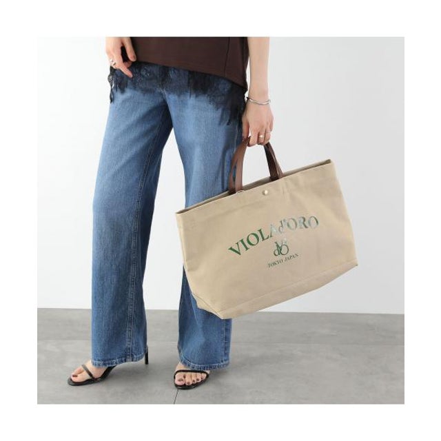 トートバッグ CANVAS BAG BIANCA V-2316 （BEIGE(GREEN)/ベージュ）