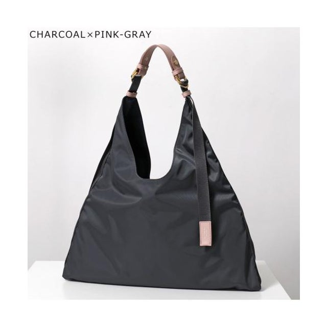トートバッグ BIANCA V-2315 ナイロン （CHARCOAL×PINK-GRAY/グレー）