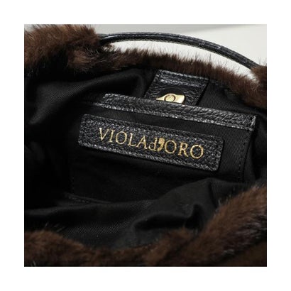 ヴィオラドーロ VIOLAd'ORO VIOLAd'ORO ショルダーバッグ ELMO V-9130 エコファー （D/BROWN/ダークブラウン）｜詳細画像