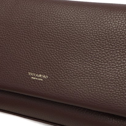 ヴィオラドーロ VIOLAd'ORO 正規品 ボディバッグ レディース ブランド レザー 牛革 肩かけ 斜めがけ エレガント おしゃれ 小さめ コンパクト ショルダー TRERO イタリアンレザーボディバッグ V-1645 （カフェ）｜詳細画像