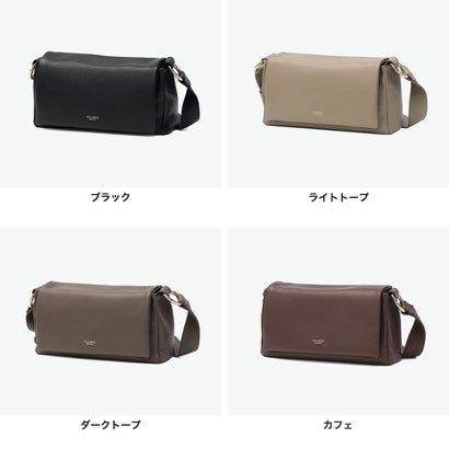 ヴィオラドーロ VIOLAd'ORO 正規品 ボディバッグ レディース ブランド レザー 牛革 肩かけ 斜めがけ エレガント おしゃれ 小さめ コンパクト ショルダー TRERO イタリアンレザーボディバッグ V-1645 （ブラック）｜詳細画像
