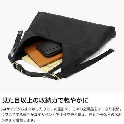 正規品 トートバッグ レディース ブランド ナイロン 手持ち 肩かけ 斜めがけ おしゃれ 大容量 ワンショルダー A4 BIANCA テープショルダー ワンショルダーバッグ V-2315 （トープ×レッド）｜詳細画像