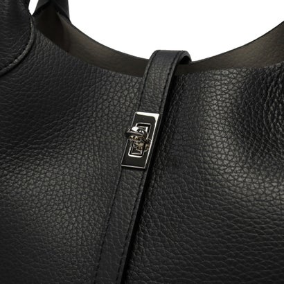 正規品 トートバッグ レディース ブランド レザー 牛革 手持ち 肩かけ 斜めがけ バケツ型 おしゃれ 小型 高級感 2WAY TRERO イタリアンダブルフェイスレザーベルトトート V-1641 （ライトトープ×ブラック）｜詳細画像