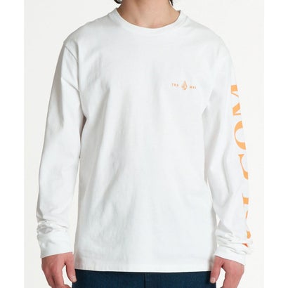 ボルコム VOLCOM 長袖 Tシャツ ロンT メンズ ロゴ バックプリント （WHT）｜詳細画像