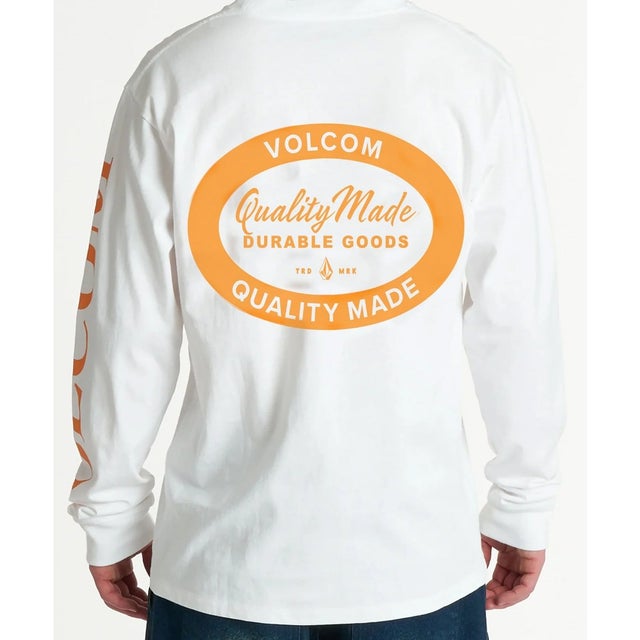 長袖 Tシャツ ロンT メンズ ロゴ バックプリント （WHT）