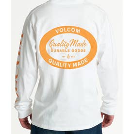 長袖 Tシャツ ロンT メンズ ロゴ バックプリント （WHT）