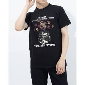 FLORAL FACE S/S TEE （BLK）