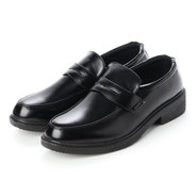 
                    ビジネスシューズ メンズ 軽量幅広 コインローファー 紳士靴 （BLACK）