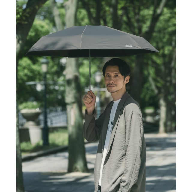 【Wpc.】日傘 IZA（イーザ）LARGE&COMPACT 58cm 完全遮光 遮熱 晴雨兼用 大きめ 大きい 晴雨兼用日傘 メンズ 男性 メンズ日傘  （グレー）