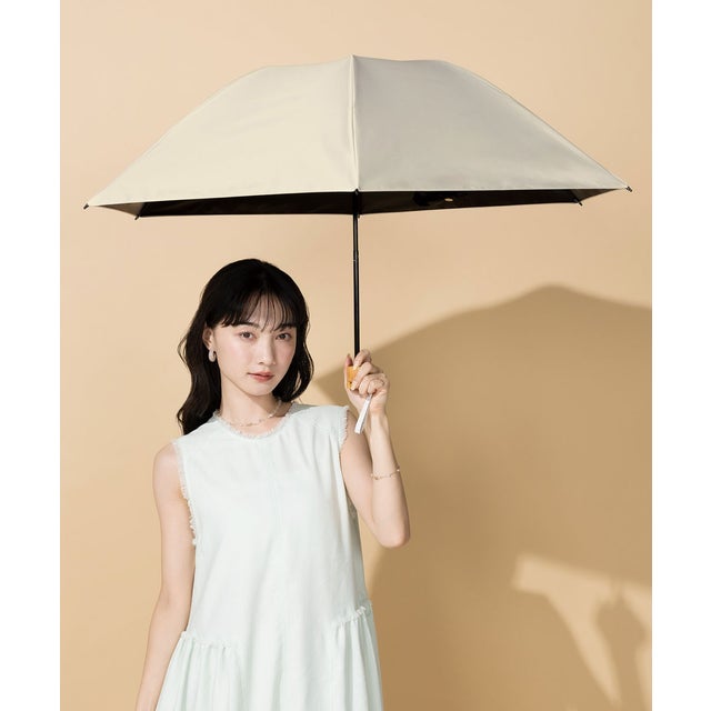 【Wpc.】最強の日傘 UVO（ウーボ）CALM 3段折 55cm 大きい 完全遮光 遮熱 晴雨兼用 折りたたみ傘 （ベージュ）