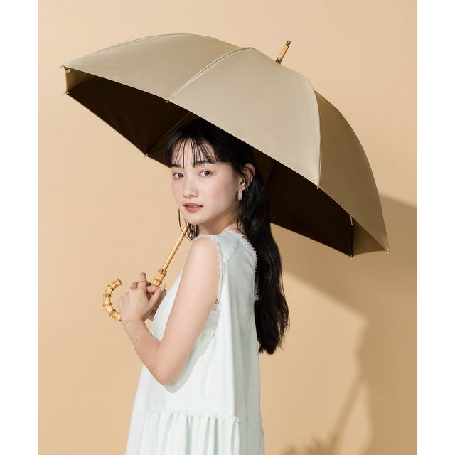 【Wpc.】最強の日傘 UVO（ウーボ）CALM 8本骨 55cm 大きい 完全遮光 遮熱 晴雨兼用 長傘 （ライトブラウン）