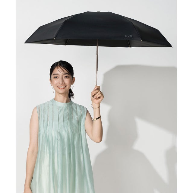 晴雨兼用 最強の日傘 折りたたみ レディース 女性 無地 シンプル 日焼け対策 UV対策 大きめ 大きい 大判 折り畳み傘 彼女 母 母の日 おしゃれ かわいい 誕生日 クリスマス プレゼント ギフト【Wpc.UVO】 PARASOL5段折 無地 mini (ブラック)