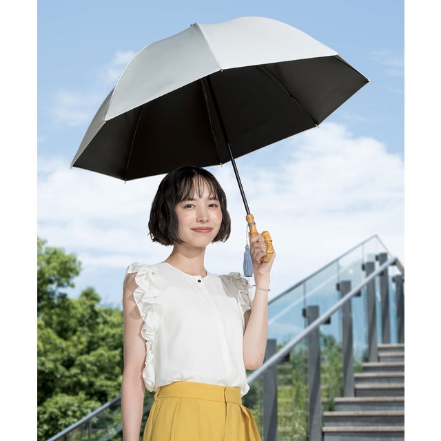 晴雨兼用 最強の日傘 長傘 レディース 女性 完全遮光 無地 シンプル 大きめ 大きい 大判 日焼け対策 UV対策 彼女 母 母の日 おしゃれ かわいい 誕生日 クリスマス プレゼント ギフト【Wpc.UVO】 PARASOL long8K無地タッセル (タッセル/オフ)