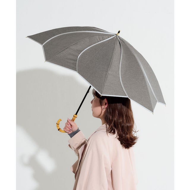 【公式限定】晴雨兼用 最強の日傘 長傘 レディース 女性 完全遮光 大きめ 大きい 大判 日焼け対策 UV対策 彼女 母 母の日 おしゃれ かわいい 誕生日 クリスマス プレゼント ギフト【Wpc.UVO】 PARASOL long8Kフローラル (フローラル/グレー)