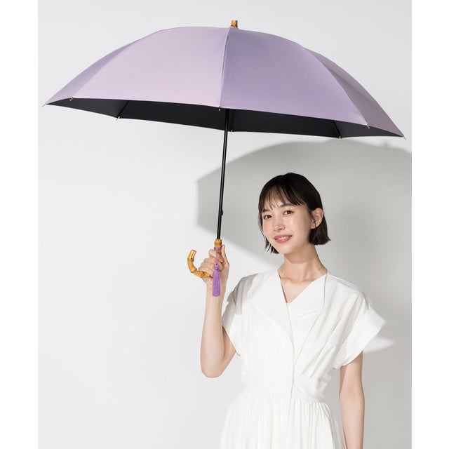 【Wpc.】最強の日傘 UVO（ウーボ）60cm 大きい 完全遮光 遮熱 晴雨兼用 レディース 長傘 （タッセル/ ラベンダー）